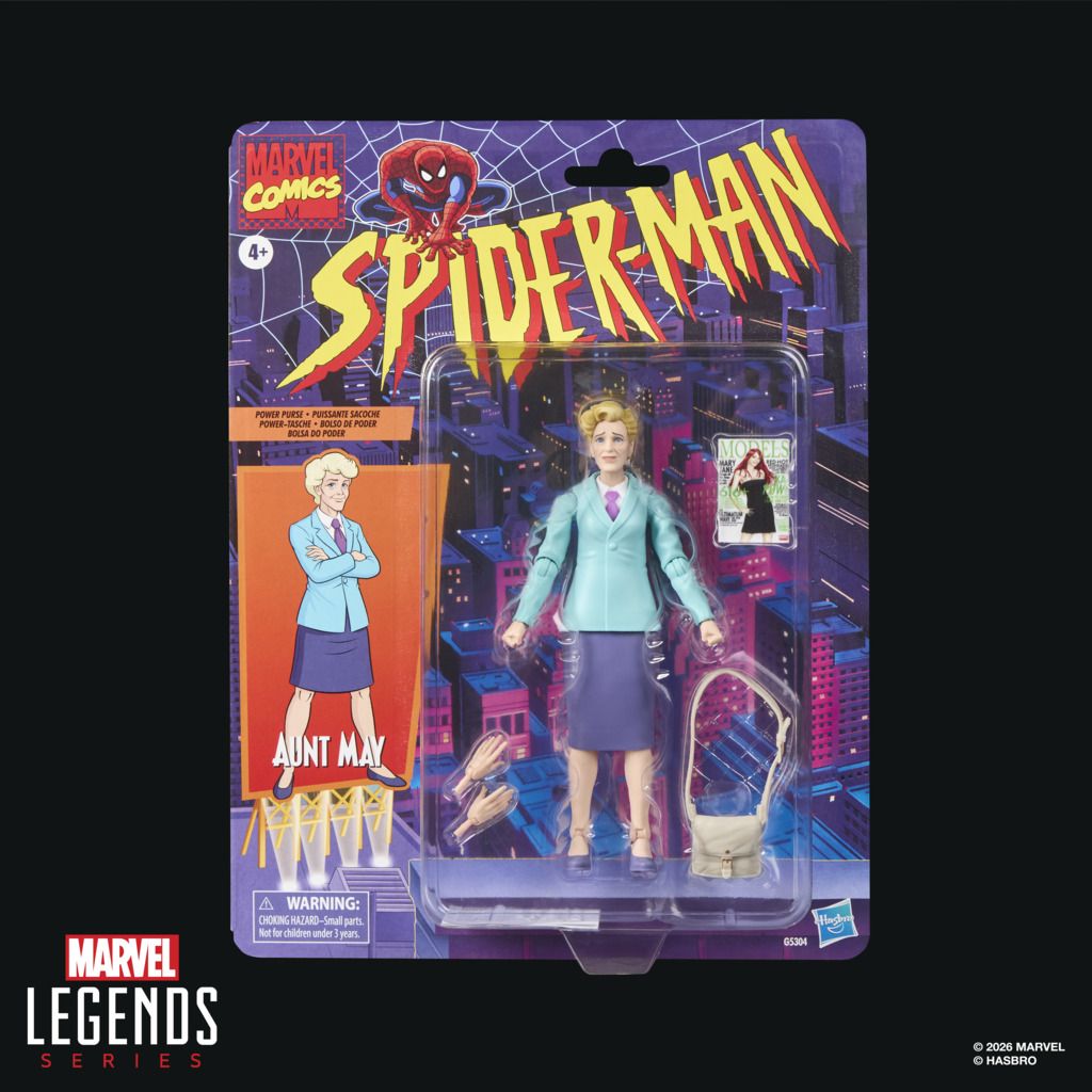 Zia May delle Marvel Legends, preordini dal 29 settembre: le figure del cartone '94